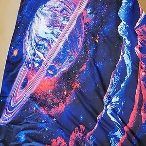 Outer Space Psychedelic Landscape Mountain Tapestry 77 x 59 Backdrop